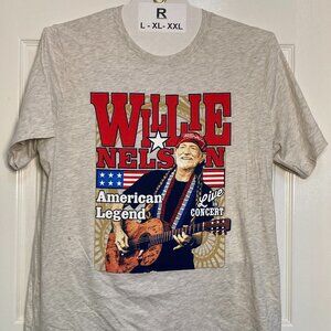 Willie Nelson Original Franks Bros' Print Tee "American Legend"